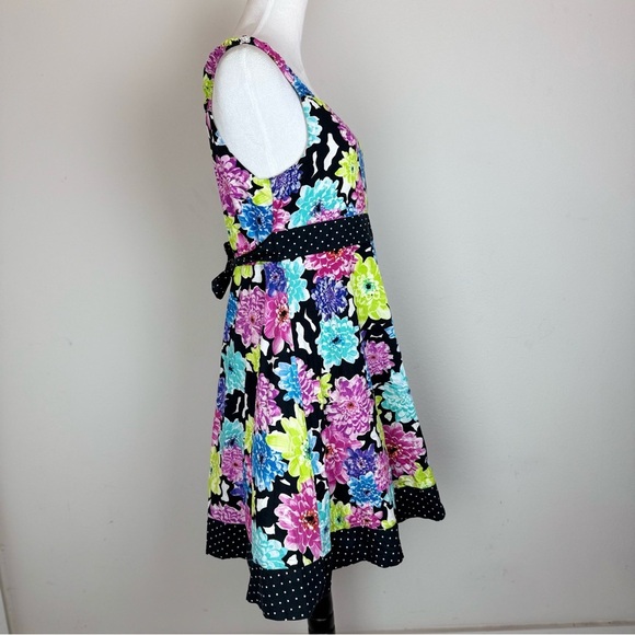 Bonnie‎ Jean Girls Floral Fit & Flare Dress Size 18.5 Plus Easter Party - Picture 4 of 9